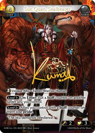 Sun Quan, Sealbearer (CSR) (084) - Mortal Ambition Foil - The Grand Archivist