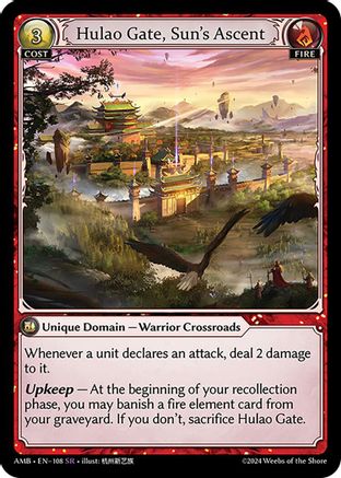 Hulao Gate, Sun's Ascent (108) - Mortal Ambition Foil - The Grand Archivist
