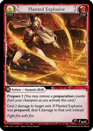 Planted Explosive (114) - Mortal Ambition Foil - The Grand Archivist