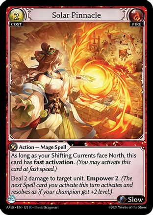 Solar Pinnacle (121) - Mortal Ambition Foil - The Grand Archivist
