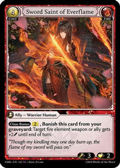 Sword Saint of Everflame (122) - Mortal Ambition Foil - The Grand Archivist
