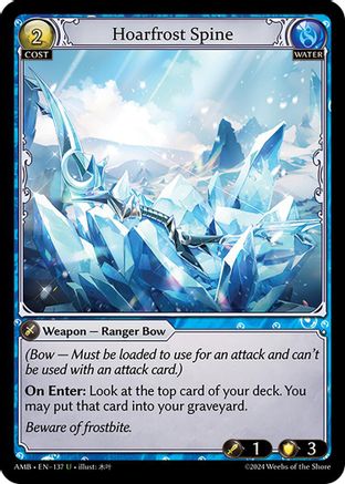 Hoarfrost Spine (137) - Mortal Ambition Foil