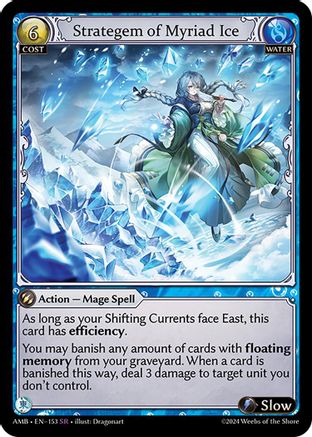 Strategem of Myriad Ice (153) - Mortal Ambition Foil - The Grand Archivist
