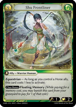 Shu Frontliner (189) - Mortal Ambition - The Grand Archivist