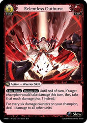Relentless Outburst (212) - Mortal Ambition Foil - The Grand Archivist