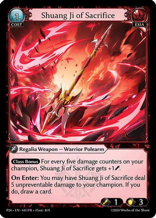 Shuang Ji of Sacrifice (143) - Promotional Cards Foil - The Grand Archivist