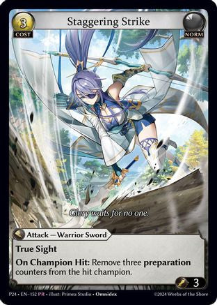 Staggering Strike (152) - Promotional Cards Foil - The Grand Archivist