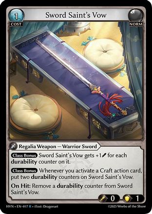 Sword Saint's Vow (017) - Abyssal Heaven Foil - The Grand Archivist