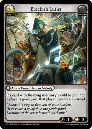 Brackish Lutist (034) - Abyssal Heaven Foil - The Grand Archivist