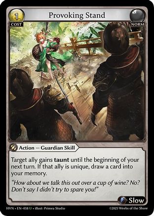 Provoking Stand (058) - Abyssal Heaven Foil - The Grand Archivist