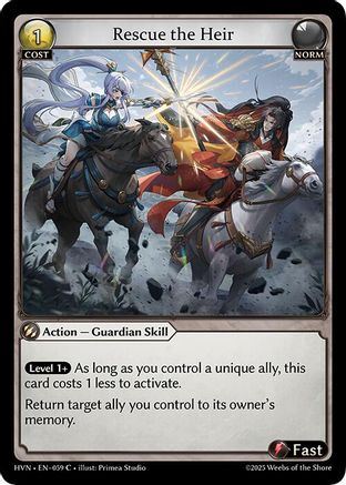 Rescue the Heir (059) - Abyssal Heaven Foil - The Grand Archivist