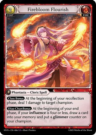 Firebloom Flourish (086) - Abyssal Heaven Foil - The Grand Archivist