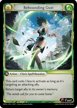 Rebounding Gust (170) - Abyssal Heaven Foil - The Grand Archivist