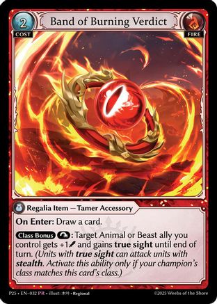 Band of Burning Verdict (032) - Promotional Cards Foil