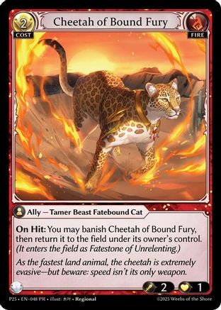 Cheetah of Bound Fury (048) - Promotional Cards