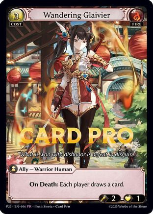 Wandering Glaivier (016) - Promotional Cards Foil