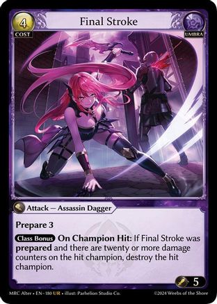 Final Stroke (180) - Mercurial Heart Alter Edition Foil