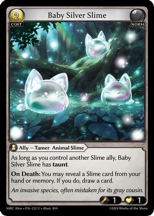 Baby Silver Slime (212) - Mercurial Heart Alter Edition Foil - The Grand Archivist