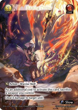 Blazing Throw (CPR) (118) - Promotional Cards Foil
