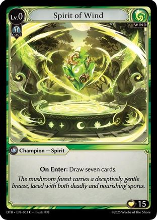 Spirit of Wind (003) - Distorted Reflections Foil - The Grand Archivist