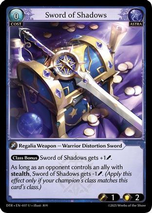 Sword of Shadows (037) - Distorted Reflections Foil - The Grand Archivist