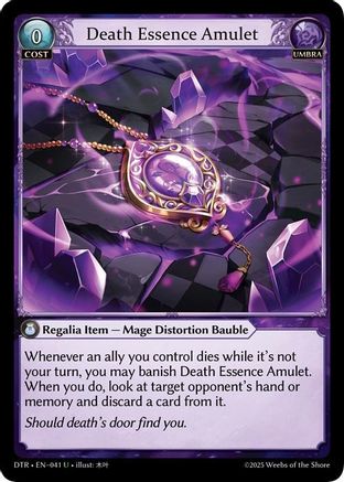 Death Essence Amulet (041) - Distorted Reflections