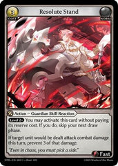 Resolute Stand (085) - Distorted Reflections Foil - The Grand Archivist