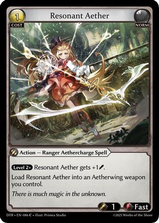 Resonant Aether (086) - Distorted Reflections Foil - The Grand Archivist