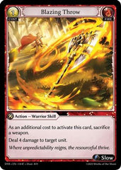Blazing Throw (110) - Distorted Reflections Foil