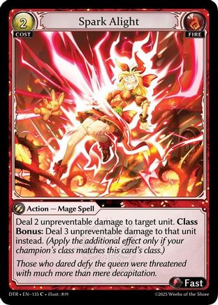 Spark Alight (135) - Distorted Reflections Foil - The Grand Archivist