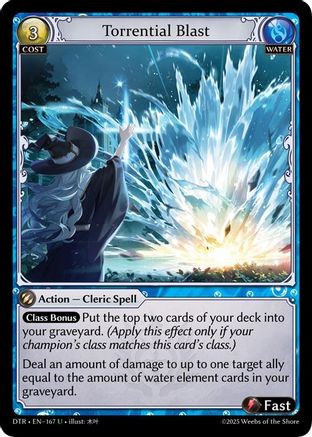 Torrential Blast (167) - Distorted Reflections Foil - The Grand Archivist