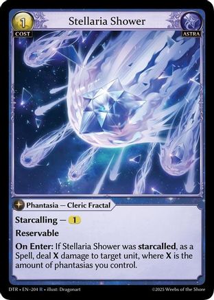 Stellaria Shower (204) - Distorted Reflections Foil