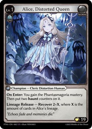 Alice, Distorted Queen (002) - Phantom Monarchs Foil