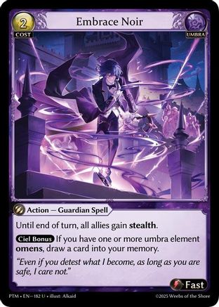 Embrace Noir (182) - Phantom Monarchs Foil