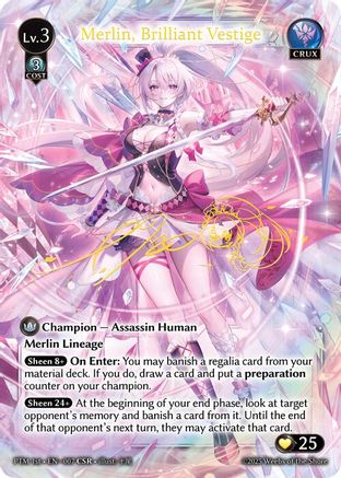 Merlin, Brilliant Vestige (CSR) (007) - Phantom Monarchs Foil