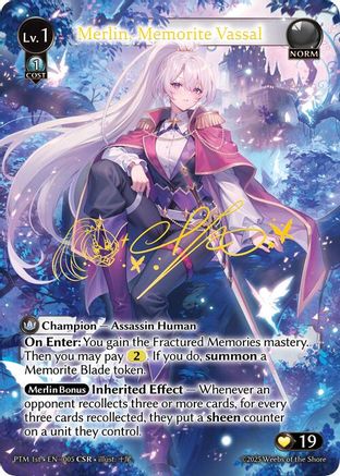 Merlin, Memorite Vassal (CSR) (005) - Phantom Monarchs Foil