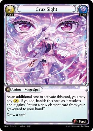 Crux Sight (Curio Foil) (171) - Phantom Monarchs Foil