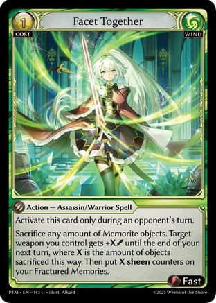 Facet Together (Curio Foil) (143) - Phantom Monarchs Foil