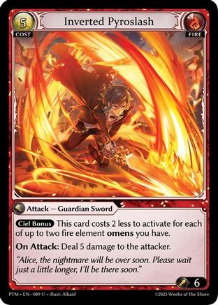 Inverted Pyroslash (Curio Foil) (089) - Phantom Monarchs Foil