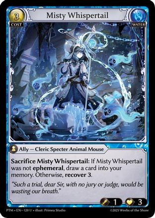 Misty Whispertail (Curio Foil) (120) - Phantom Monarchs Foil