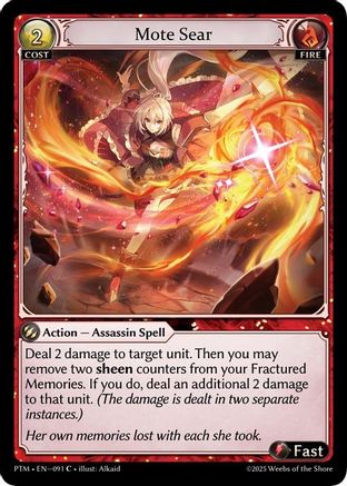 Mote Sear (Curio Foil) (091) - Phantom Monarchs Foil