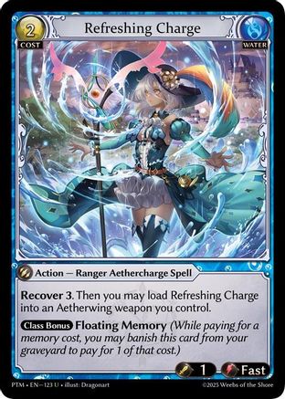 Refreshing Charge (Curio Foil) (123) - Phantom Monarchs Foil