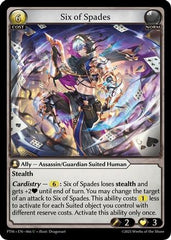 Six of Spades (Curio Foil) (066) - Phantom Monarchs Foil