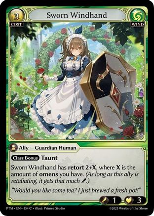 Sworn Windhand (Curio Foil) (154) - Phantom Monarchs Foil