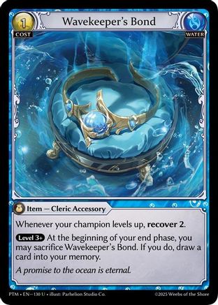 Wavekeeper's Bond (Curio Foil) (130) - Phantom Monarchs Foil