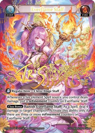Everflame Staff (023) - Mortal Ambition Alter Edition Foil