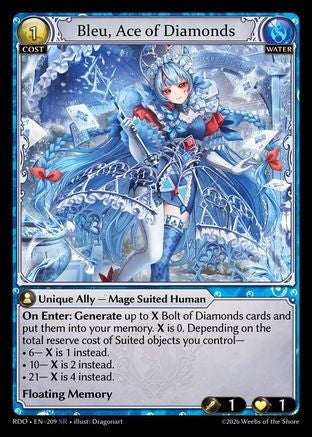 Bleu, Ace of Diamonds (209) - Radiant Origins