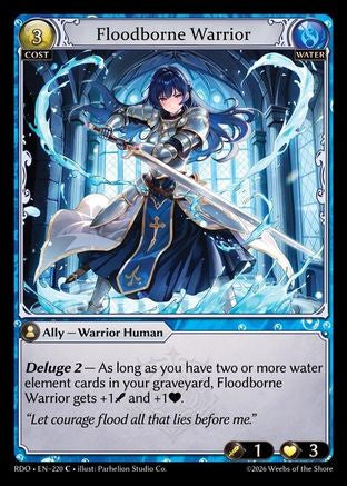 Floodborne Warrior (220) - Radiant Origins Foil