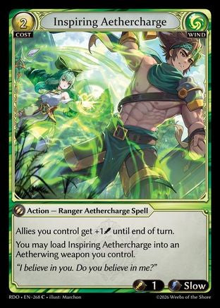 Inspiring Aethercharge (268) - Radiant Origins Foil