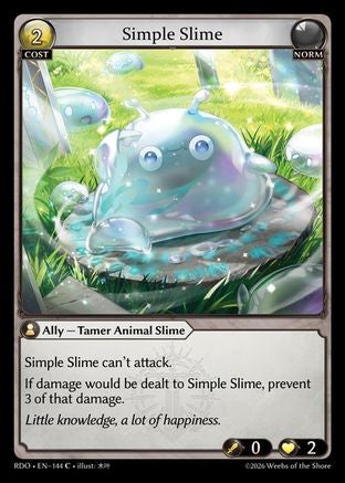 Simple Slime (144) - Radiant Origins Foil